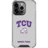 Texas Christian University Horned Frogs Logo Print iPhone 14 Pro Clear Case